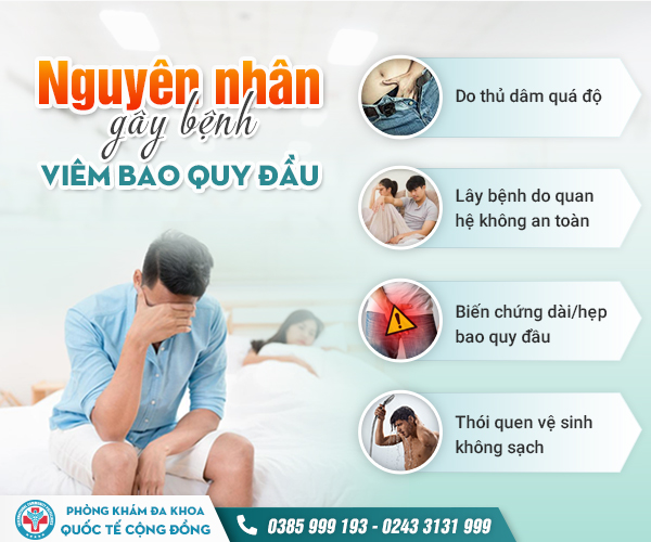 Đi tìm nguyên nhân gây viêm bao quy đầu nam giới chớ bỏ qua